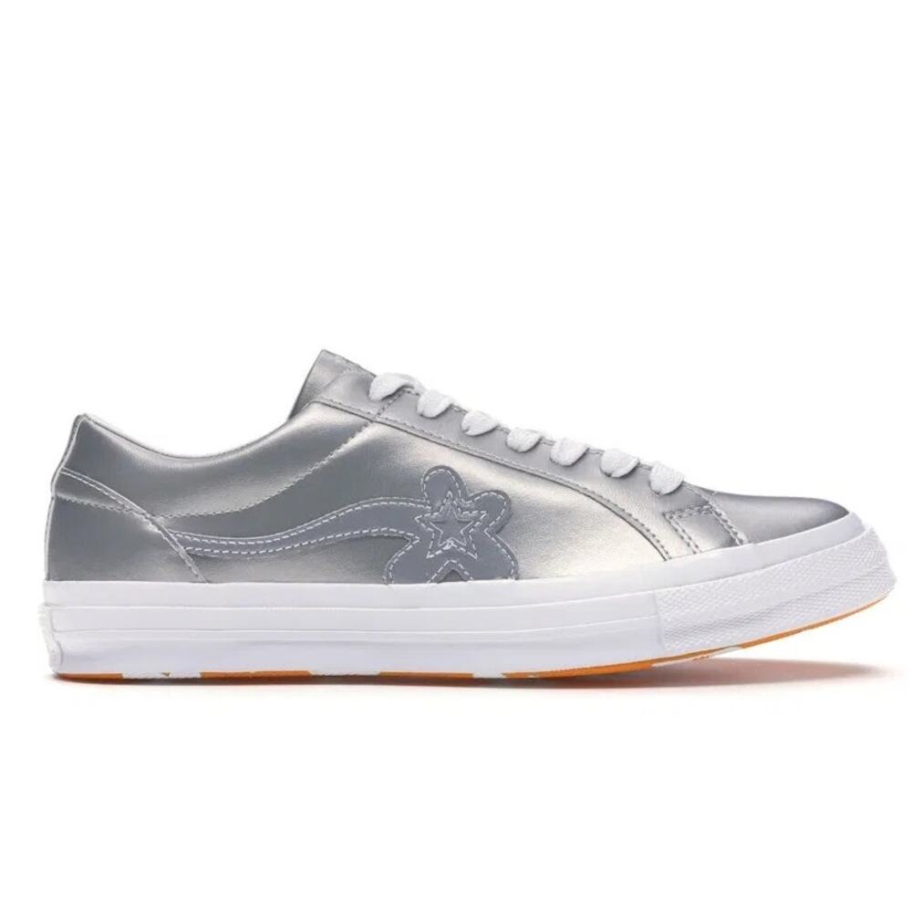 Converse Golf Le Fleur x One Star Ox 3M Sneakers Low Top Metallic Silver M4 W6